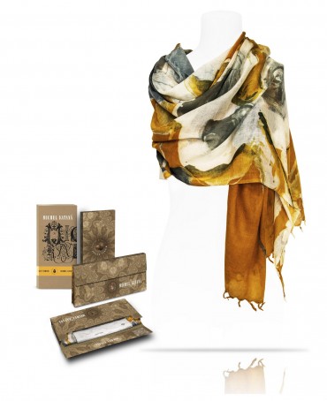 Палантин Женский W40-LA.PEINTURE/JAUNE